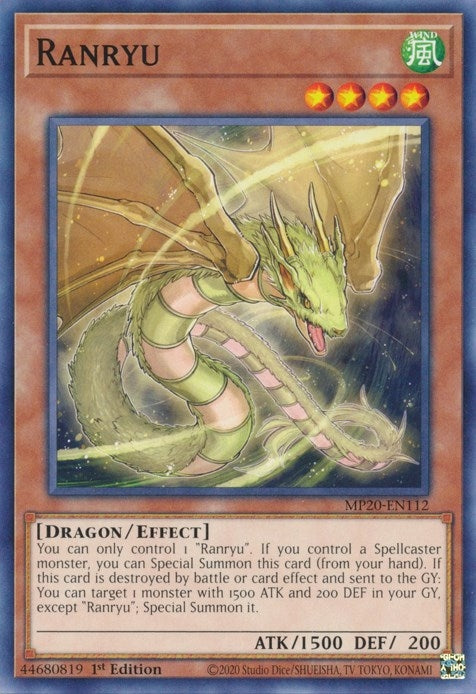 Image for Ranryu (2020 Tin of Lost Memories) (MP20-EN112) - YuGiOh