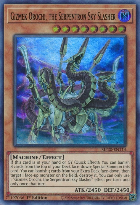 Image for Gizmek Orochi, the Serpentron Sky Slasher (2020 Tin of Lost Memories) (MP20-EN114) - YuGiOh
