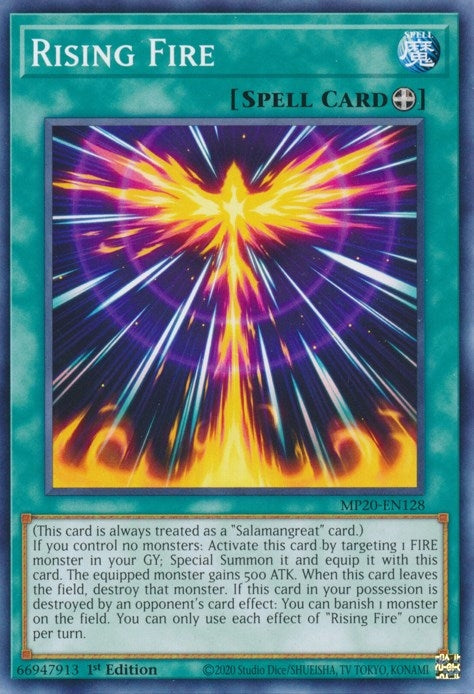 Image for Rising Fire (2020 Tin of Lost Memories) (MP20-EN128) - YuGiOh