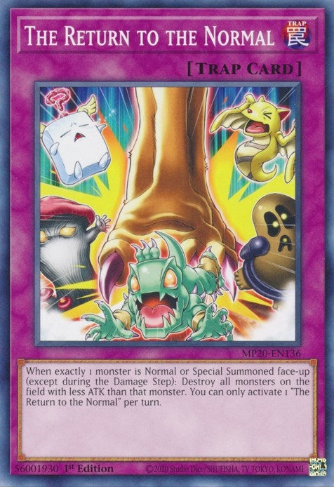 Image for The Return to the Normal (2020 Tin of Lost Memories) (MP20-EN136) - YuGiOh