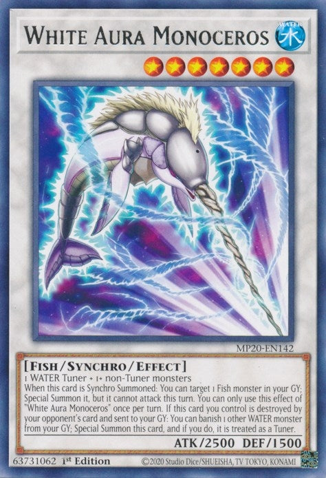 Image for White Aura Monoceros (2020 Tin of Lost Memories) (MP20-EN142) - YuGiOh