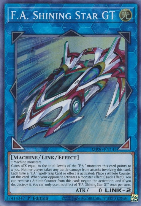 Image for F.A. Shining Star GT (2020 Tin of Lost Memories) (MP20-EN144) - YuGiOh