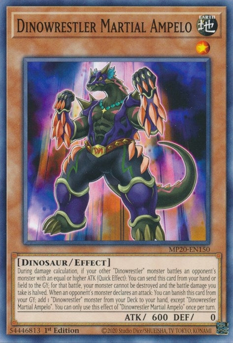 Image for Dinowrestler Martial Ampelo (2020 Tin of Lost Memories) (MP20-EN150) - YuGiOh