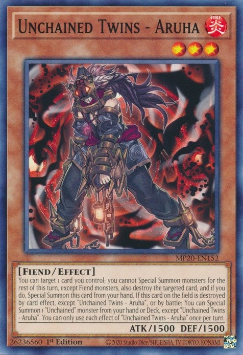 Image for Unchained Twins - Aruha (2020 Tin of Lost Memories) (MP20-EN152) - YuGiOh
