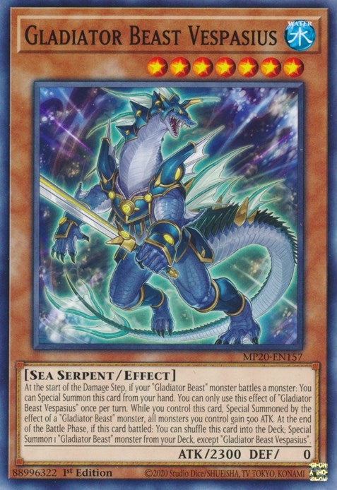 Image for Gladiator Beast Vespasius (2020 Tin of Lost Memories) (MP20-EN157) - YuGiOh