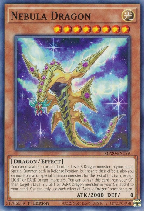 Image for Nebula Dragon (2020 Tin of Lost Memories) (MP20-EN159) - YuGiOh
