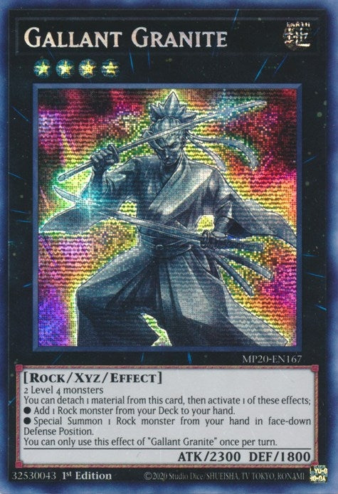 Image for Gallant Granite (2020 Tin of Lost Memories) (MP20-EN167) - YuGiOh