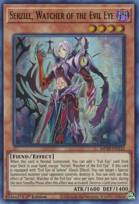 Image for Serziel, Watcher of the Evil Eye (2020 Tin of Lost Memories) (MP20-EN232) - YuGiOh