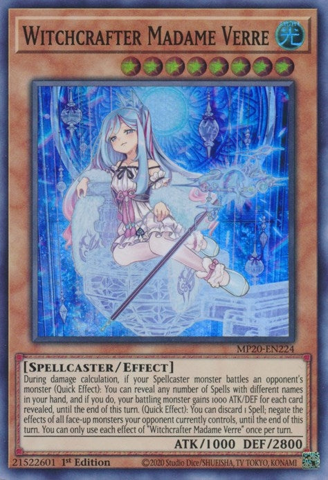 Image for Witchcrafter Madame Verre (2020 Tin of Lost Memories) (MP20-EN224) - YuGiOh
