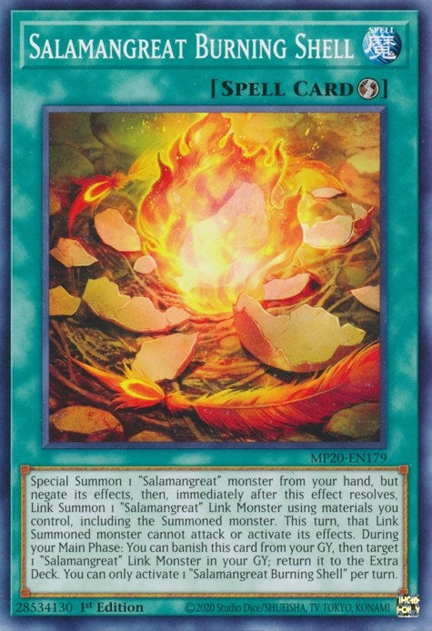 Image for Salamangreat Burning Shell (2020 Tin of Lost Memories) (MP20-EN179) - YuGiOh