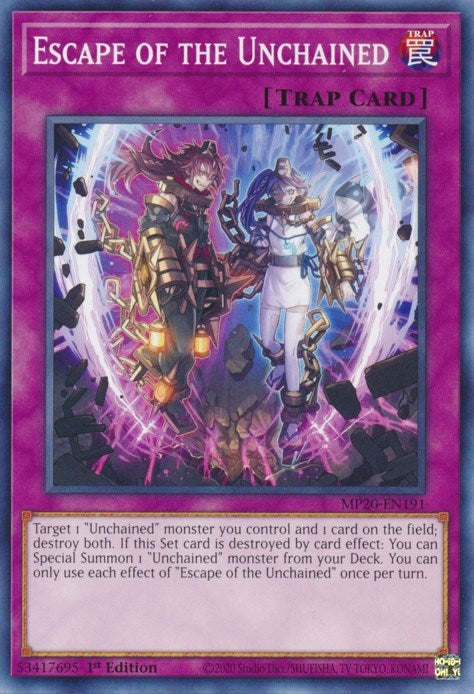 Image for Escape of the Unchained (2020 Tin of Lost Memories) (MP20-EN191) - YuGiOh