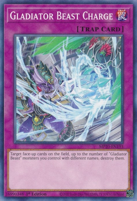 Image for Gladiator Beast Charge (2020 Tin of Lost Memories) (MP20-EN193) - YuGiOh