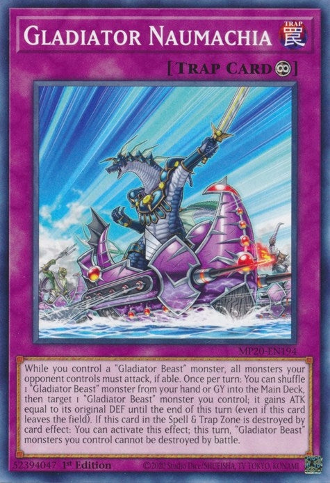 Image for Gladiator Naumachia (2020 Tin of Lost Memories) (MP20-EN194) - YuGiOh