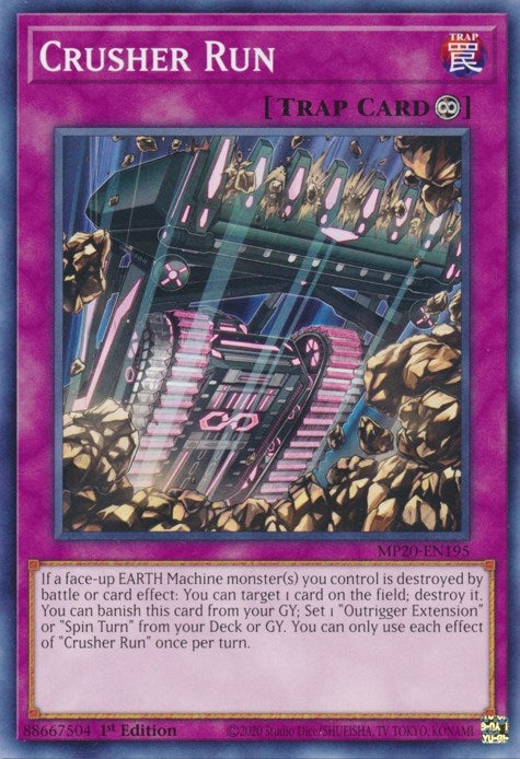 Image for Crusher Run (2020 Tin of Lost Memories) (MP20-EN195) - YuGiOh