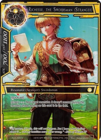 Image for Richesse, the Swordsman (Stranger) (Full Art) (Alice Origin IV: Prologue of Attoractia) (PofA-006) - Force of Will