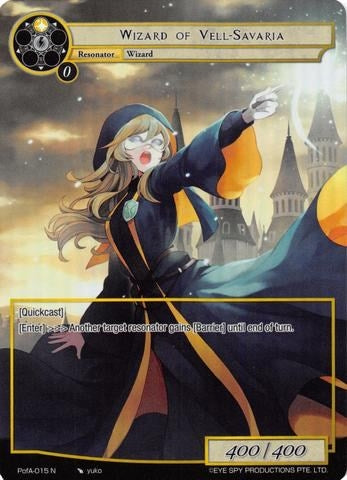 Image for Wizard of Vell-Savaria (Full Art) (Alice Origin IV: Prologue of Attoractia) (PofA-015) - Force of Will
