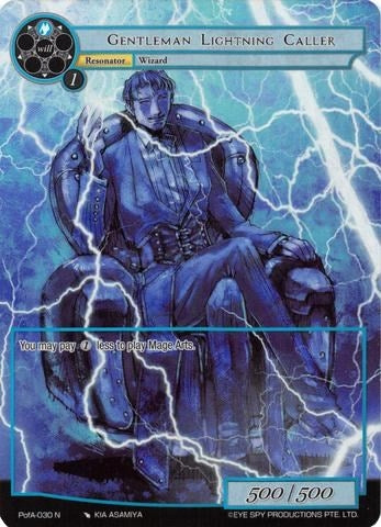 Image for Gentleman Lightning Caller (Full Art) (Alice Origin IV: Prologue of Attoractia) (PofA-030) - Force of Will