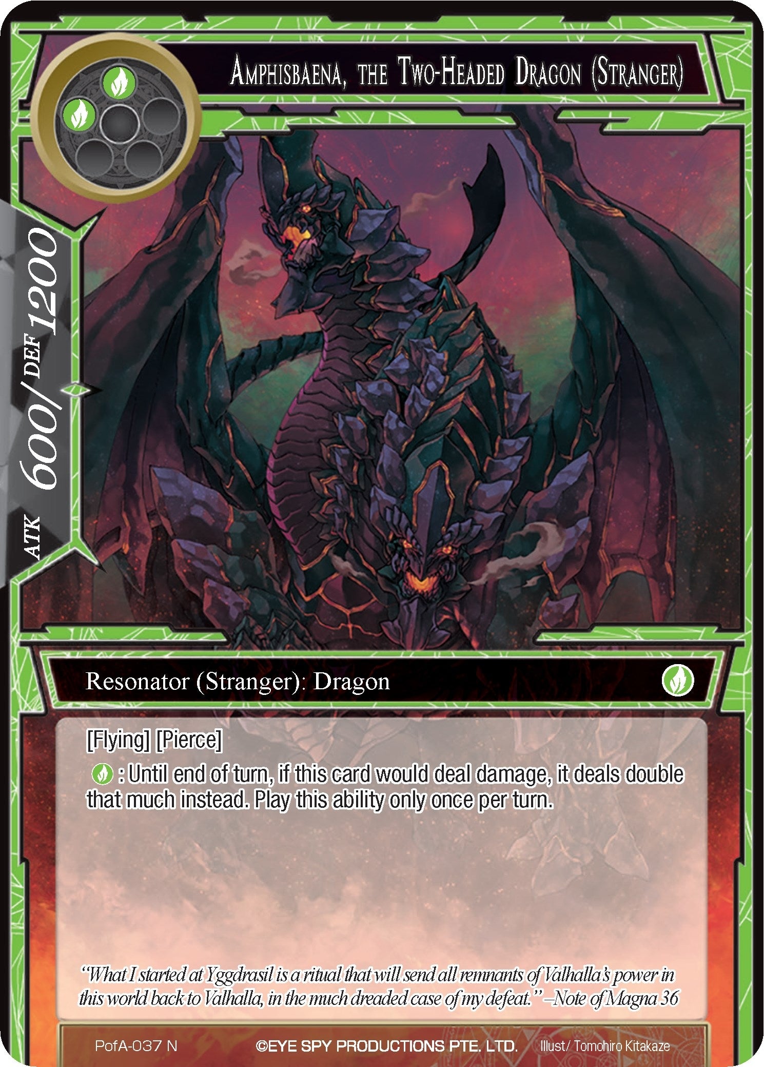 Image for Amphisbaena, the Two-Headed Dragon (Stranger) (Alice Origin IV: Prologue of Attoractia) (PofA-037) - Force of Will