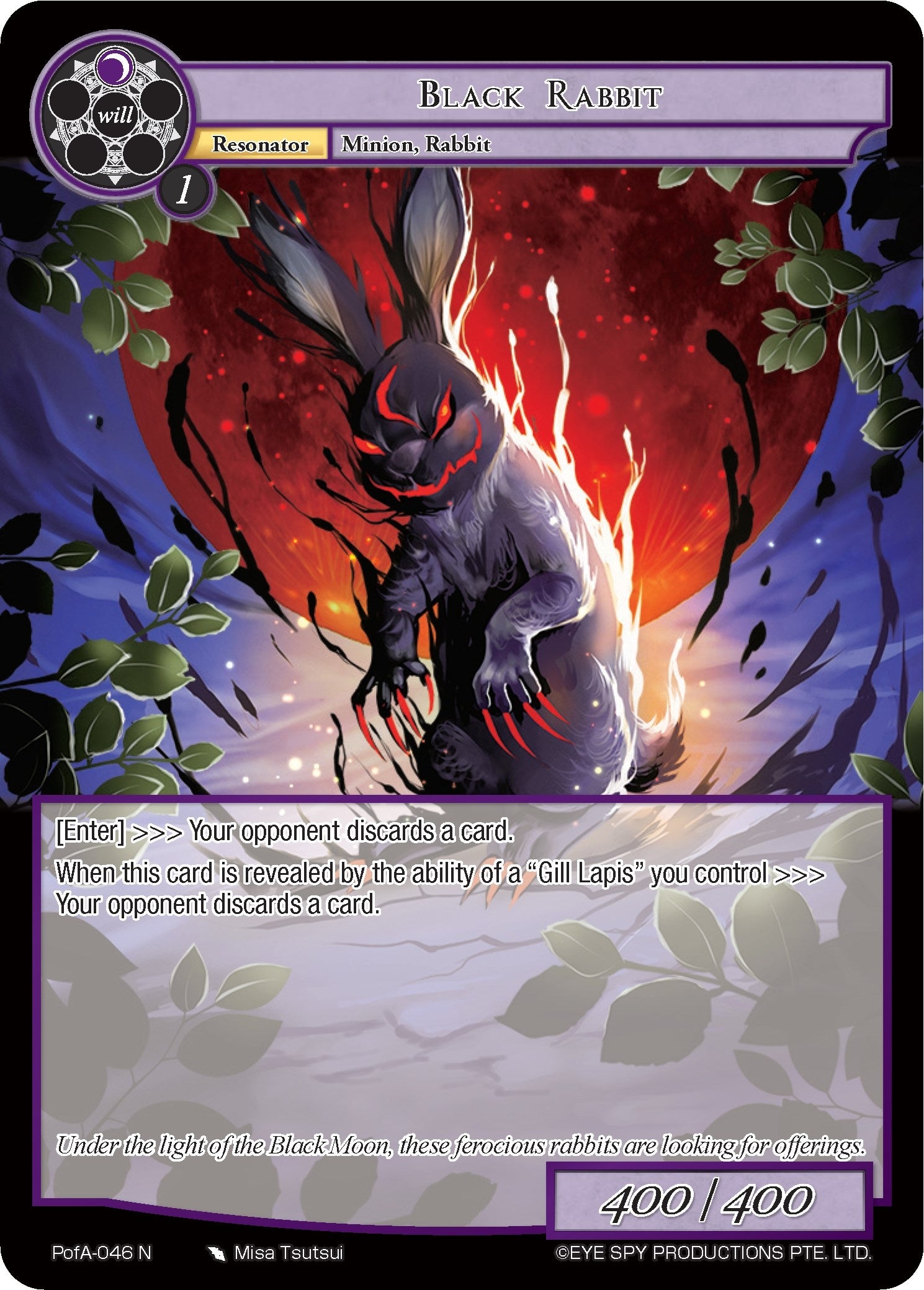 Image for Black Rabbit (Alice Origin IV: Prologue of Attoractia) (PofA-046) - Force of Will