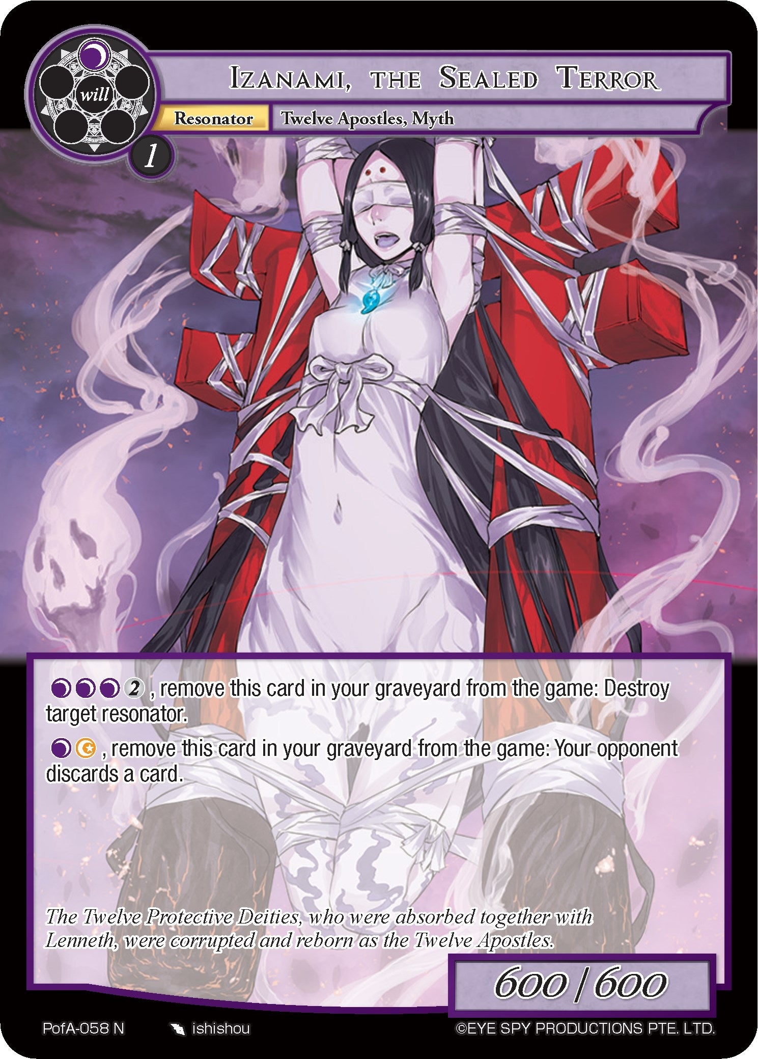 Image for Izanami, the Sealed Terror (Alice Origin IV: Prologue of Attoractia) (PofA-058) - Force of Will