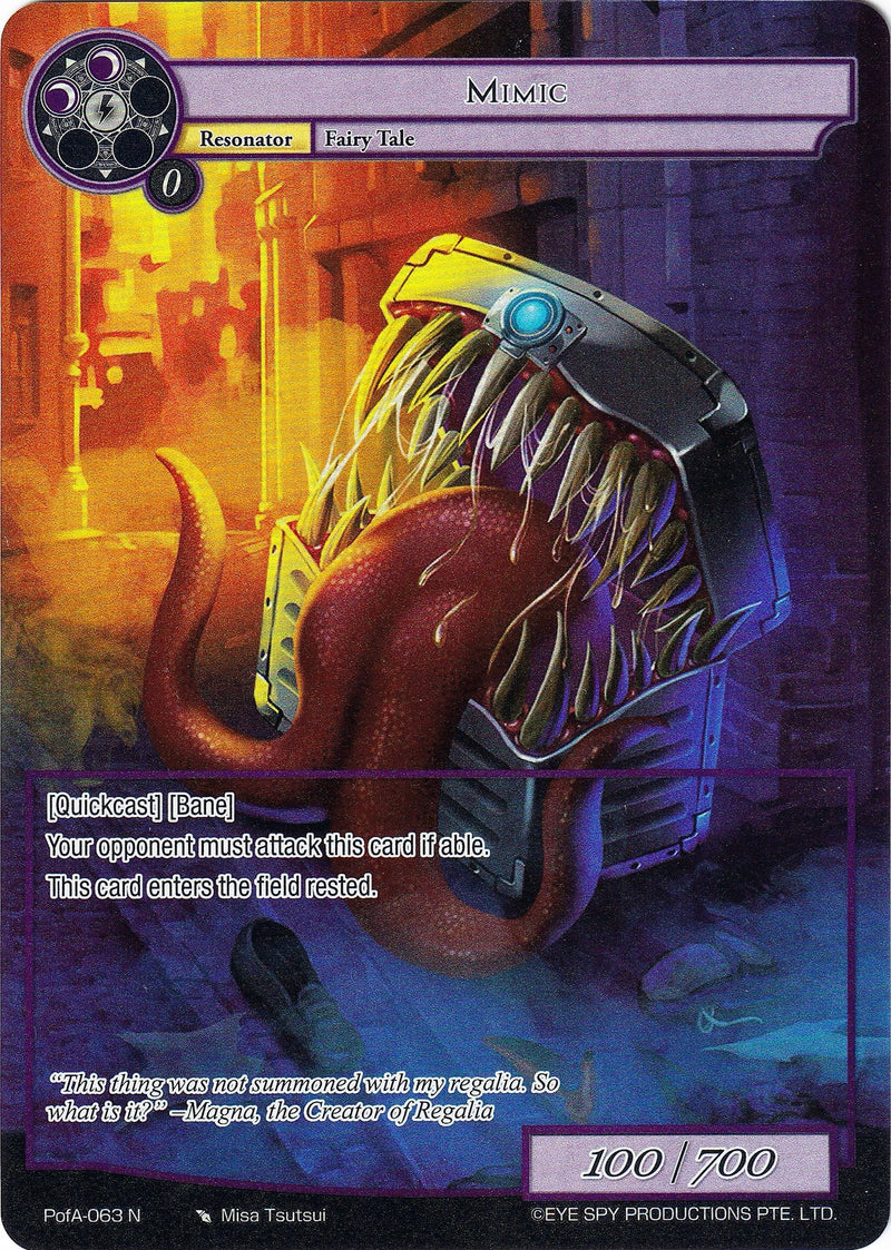 Image for Mimic (Full Art) (Alice Origin IV: Prologue of Attoractia) (PofA-063) - Force of Will