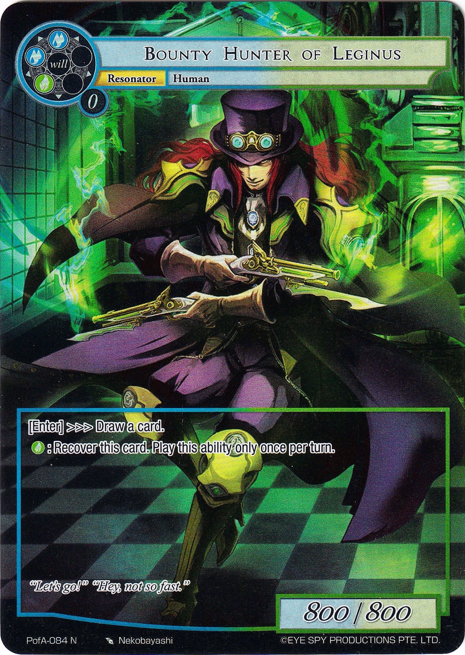 Image for Bounty Hunter of Leginus (Full Art) (Alice Origin IV: Prologue of Attoractia) (PofA-084) - Force of Will
