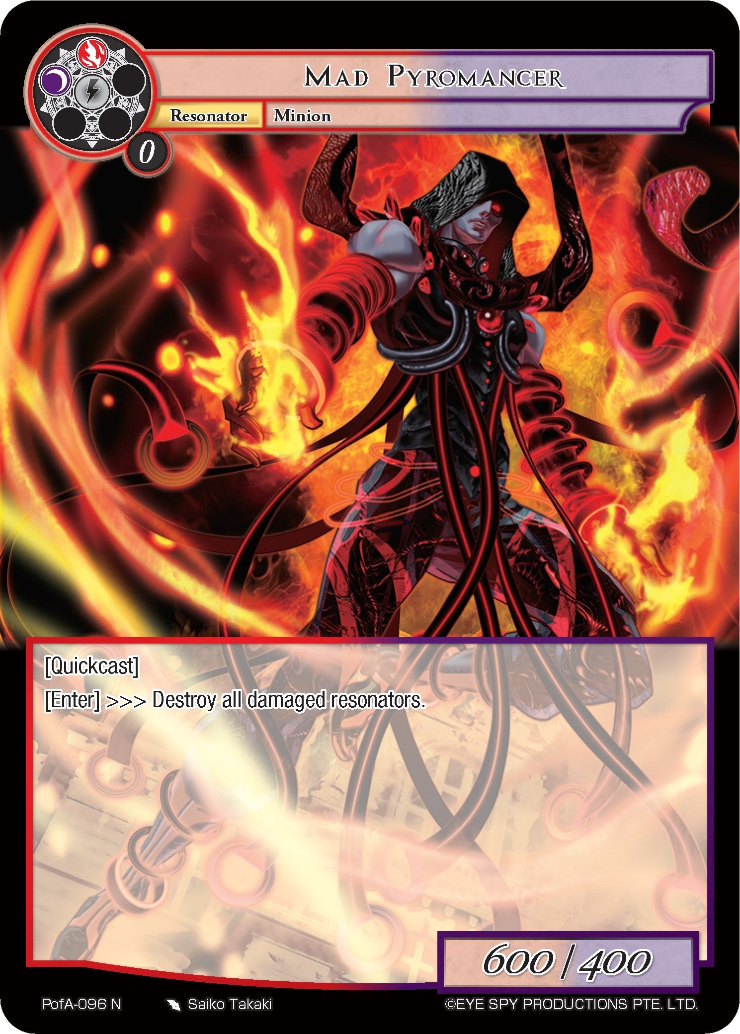 Image for Mad Pyromancer (Alice Origin IV: Prologue of Attoractia) (PofA-096) - Force of Will