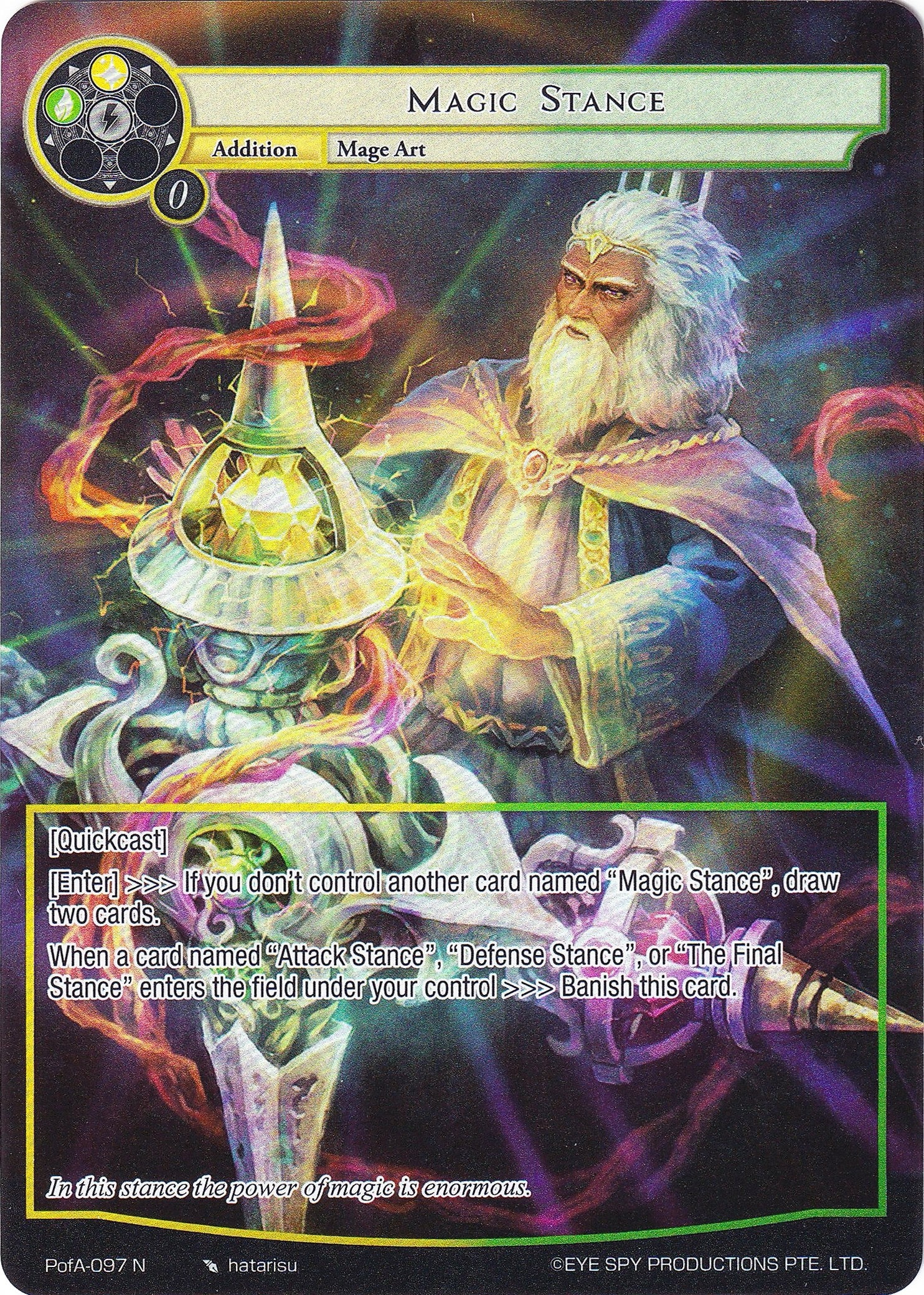 Image for Magic Stance (Full Art) (Alice Origin IV: Prologue of Attoractia) (PofA-097) - Force of Will