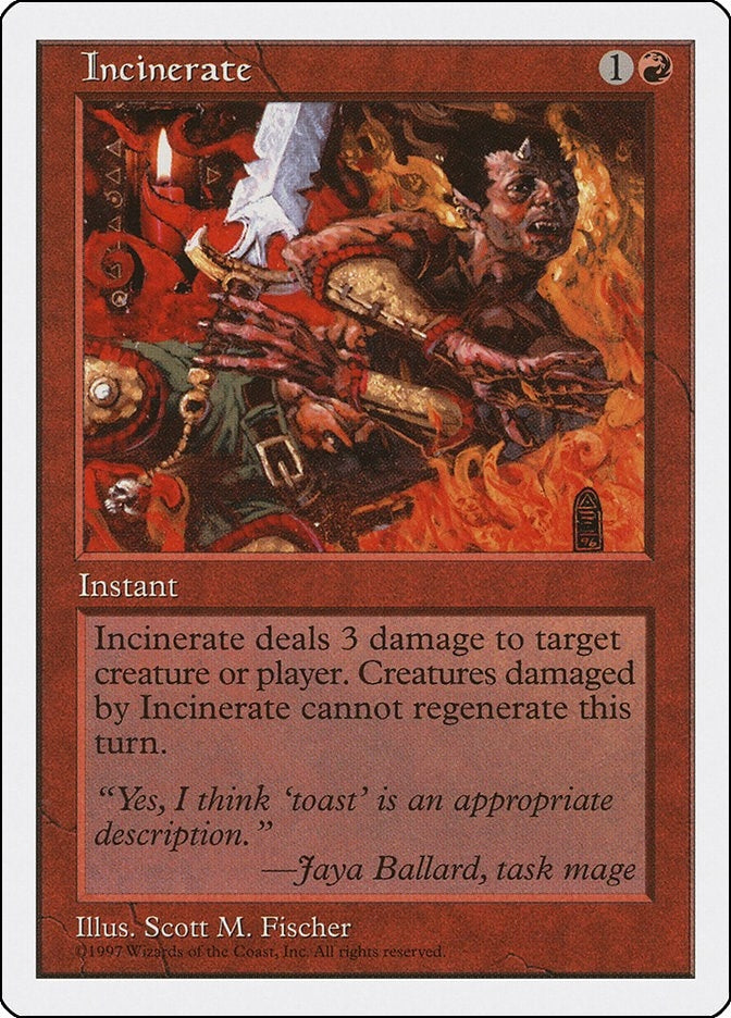 Image for Incinerate (Fifth Edition) - Magic: The Gathering