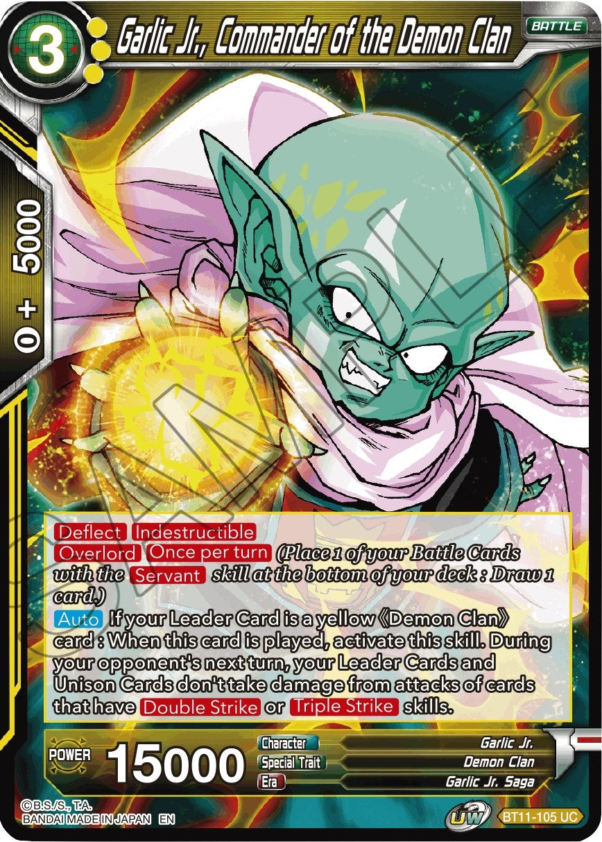 Image for Garlic Jr., Commander of the Demon Clan (Vermilion Bloodline) (BT11-105) - Dragon Ball Super: Masters