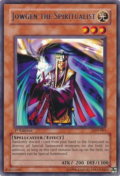 Image for Jowgen the Spiritualist (Labyrinth of Nightmare) (LON-061) - YuGiOh