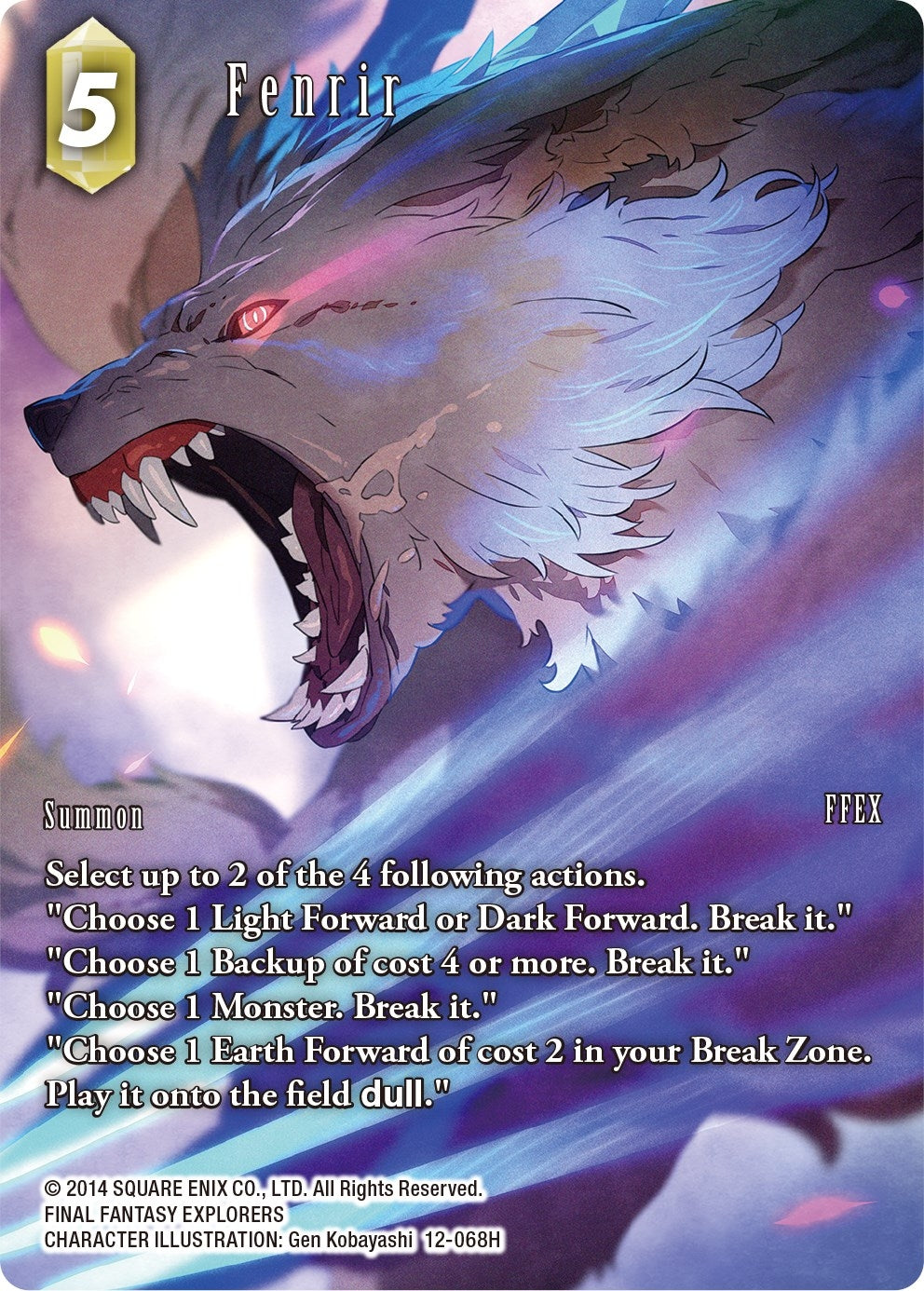 Image for Fenrir (Full Art) (Opus XII) (12-068H) - Final Fantasy TCG