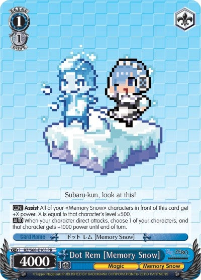 Image for Dot Rem [Memory Snow] (Re:ZERO Memory Snow) (RZ/S68-E103 PR) - Weiss Schwarz