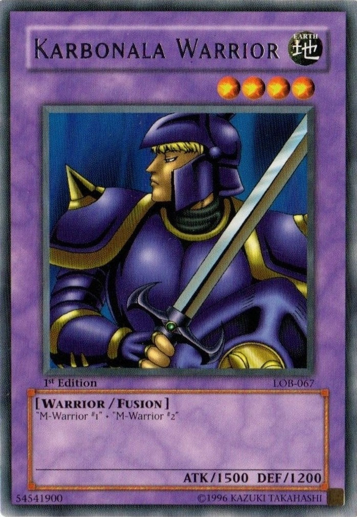 Image for Karbonala Warrior (The Legend of Blue Eyes White Dragon) (LOB-067) - YuGiOh