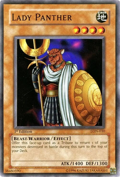 Image for Lady Panther (Labyrinth of Nightmare) (LON-030) - YuGiOh