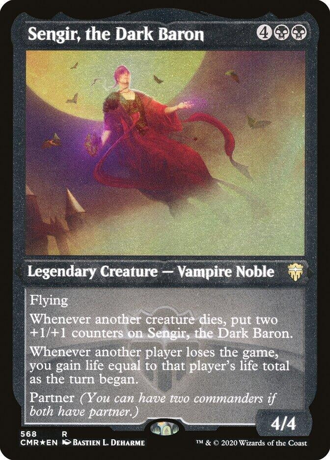 Image for Sengir, the Dark Baron (Foil Etched) (Commander Legends) (568) - Magic: The Gathering