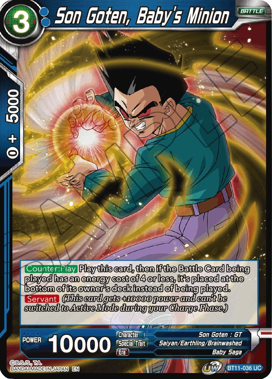 Image for Son Goten, Baby's Minion (Vermilion Bloodline) (BT11-036) - Dragon Ball Super: Masters