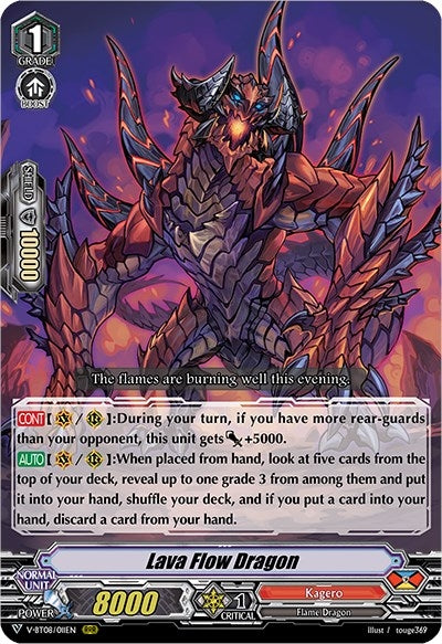 Image for Lava Flow Dragon (V-BT08: Silverdust Blaze) (V-BT08/011EN RRR) - Cardfight Vanguard