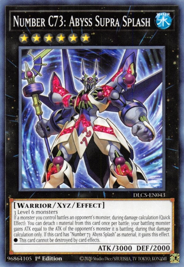 Image for Number C73: Abyss Supra Splash (Dragons of Legend: The Complete Series) (DLCS-EN043) - YuGiOh