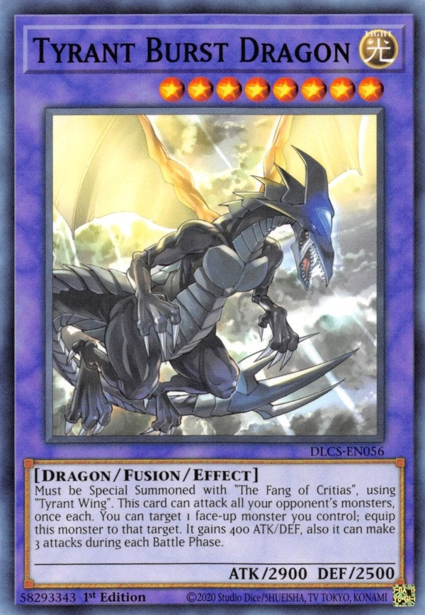 Image for Tyrant Burst Dragon (Dragons of Legend: The Complete Series) (DLCS-EN056) - YuGiOh