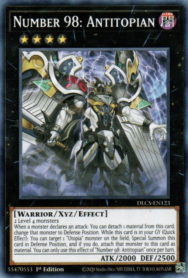 Image for Number 98: Antitopian (Dragons of Legend: The Complete Series) (DLCS-EN123) - YuGiOh