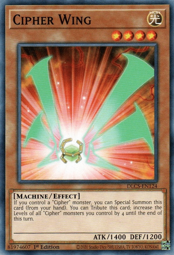 Image for Cipher Wing (Dragons of Legend: The Complete Series) (DLCS-EN124) - YuGiOh