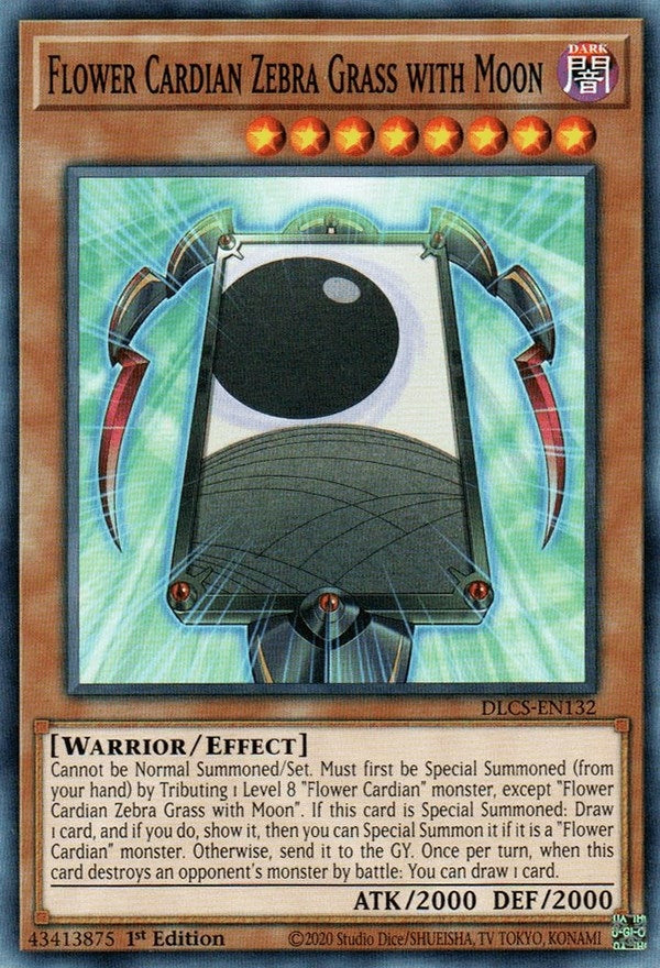 Image for Flower Cardian Zebra Grass with Moon (Dragons of Legend: The Complete Series) (DLCS-EN132) - YuGiOh