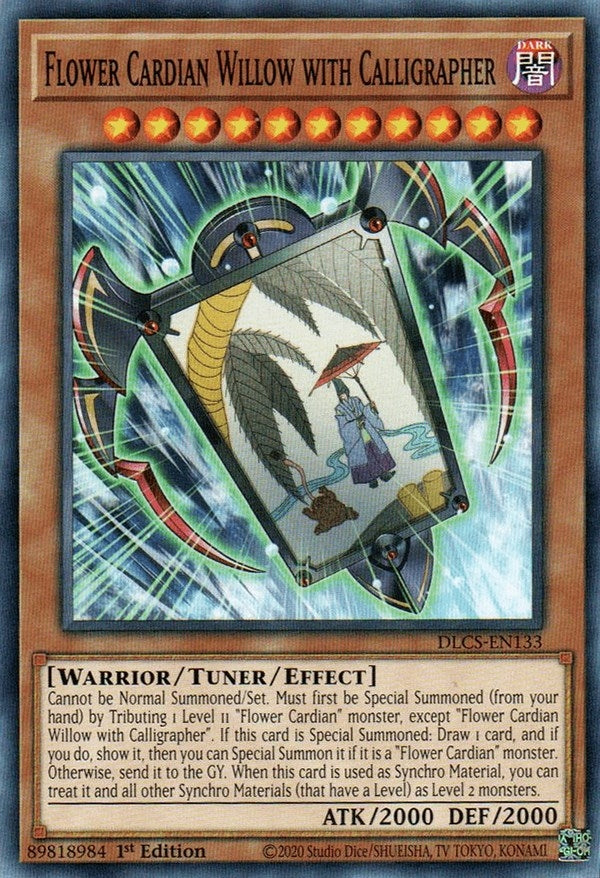 Image for Flower Cardian Willow with Calligrapher (Dragons of Legend: The Complete Series) (DLCS-EN133) - YuGiOh