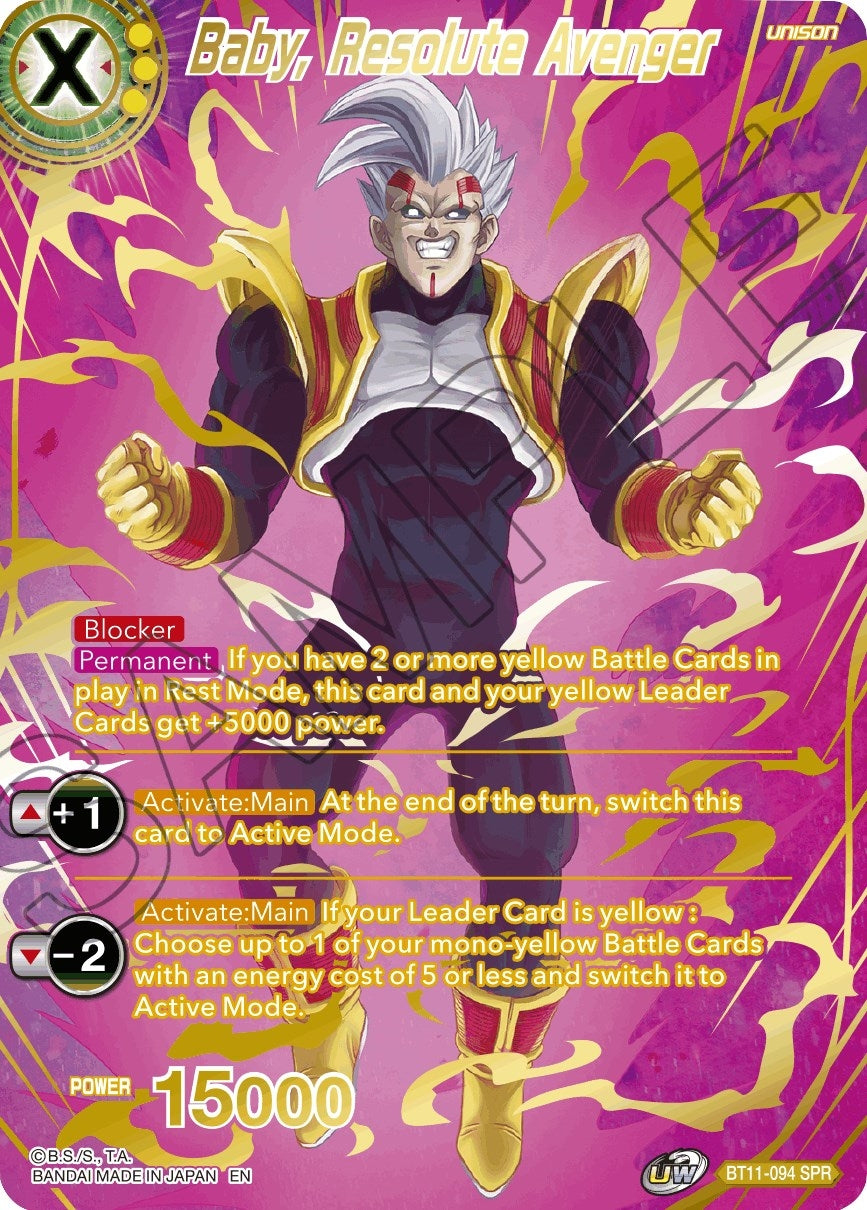 Image for Baby, Resolute Avenger (SPR) (Vermilion Bloodline) (BT11-094) - Dragon Ball Super: Masters