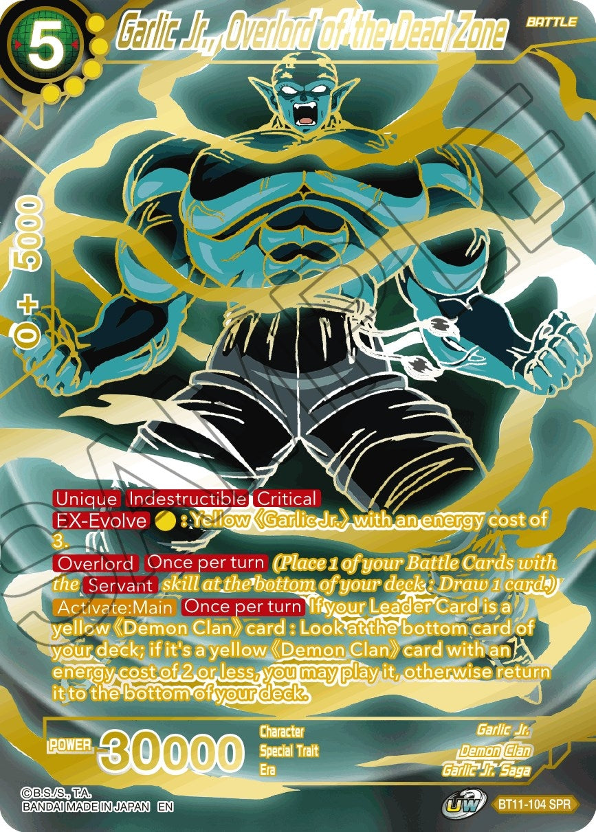 Image for Garlic Jr., Overlord of the Dead Zone (SPR) (Vermilion Bloodline) (BT11-104) - Dragon Ball Super: Masters