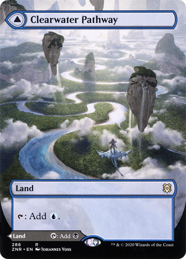 Image for Clearwater Pathway (Borderless) (Zendikar Rising) (286) - Magic: The Gathering