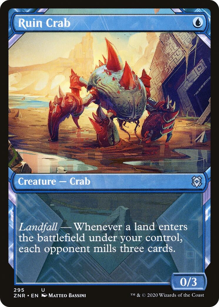 Image for Ruin Crab (Showcase) (Zendikar Rising) (295) - Magic: The Gathering