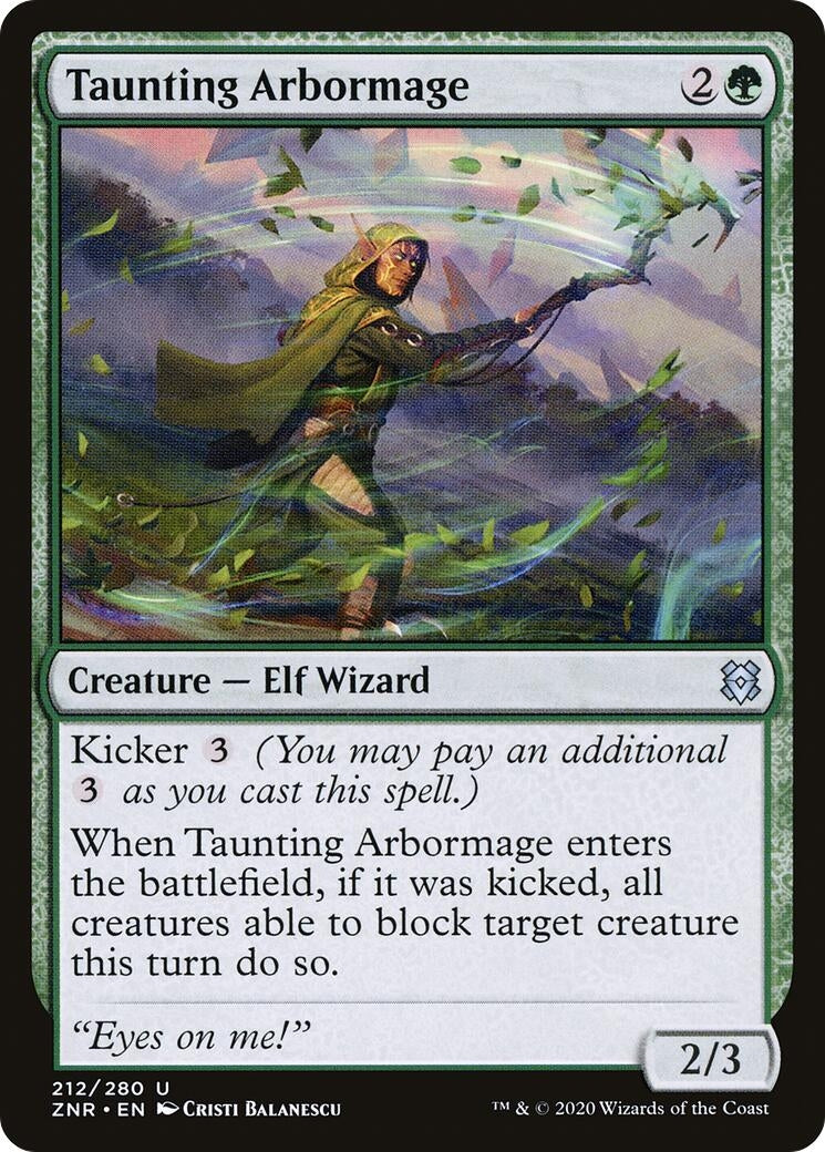 Image for Taunting Arbormage (Zendikar Rising) (212) - Magic: The Gathering