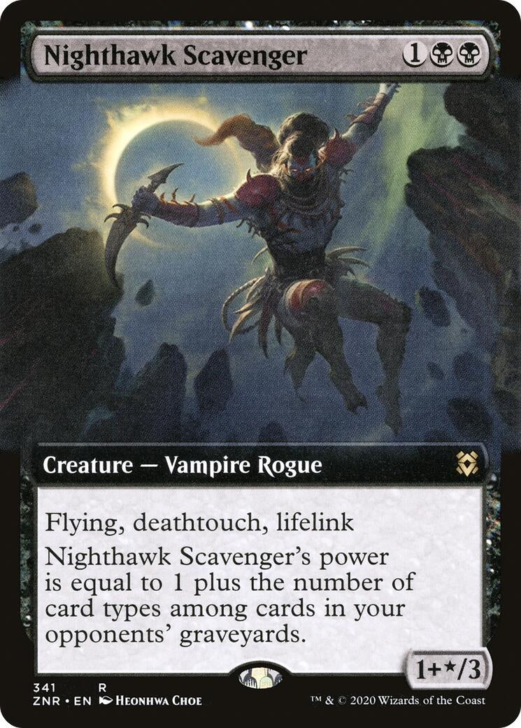 Image for Nighthawk Scavenger (Extended Art) (Zendikar Rising) (341) - Magic: The Gathering